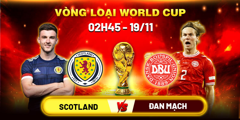 Soi kèo Scotland vs Đan Mạch, 2h45, 19/11 - Vòng Loại WC